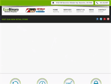 Tablet Screenshot of ecobinary.com